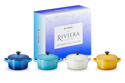 Stoneware Riviera Set of 4 Petite Casseroles