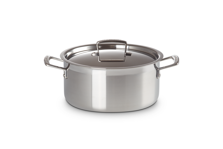 3-ply Stainless Steel Casserole with Lid