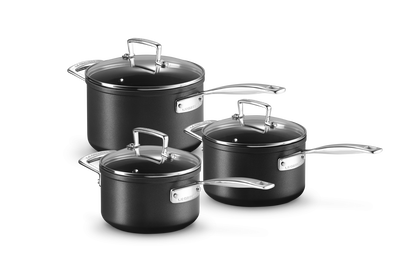Toughened Non-Stick 3-piece Saucepan Set
