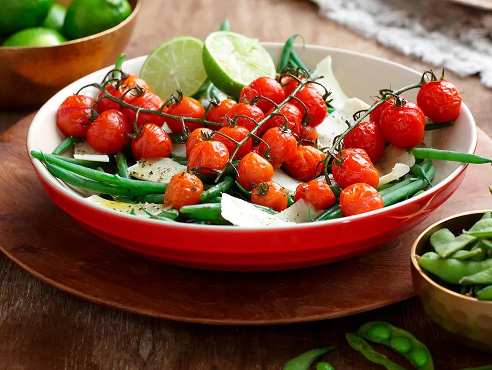 French Green Beans and Roasted Tomato Salad
