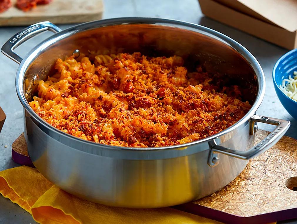 Super Sharer Smoky Chorizo Mac N Cheese