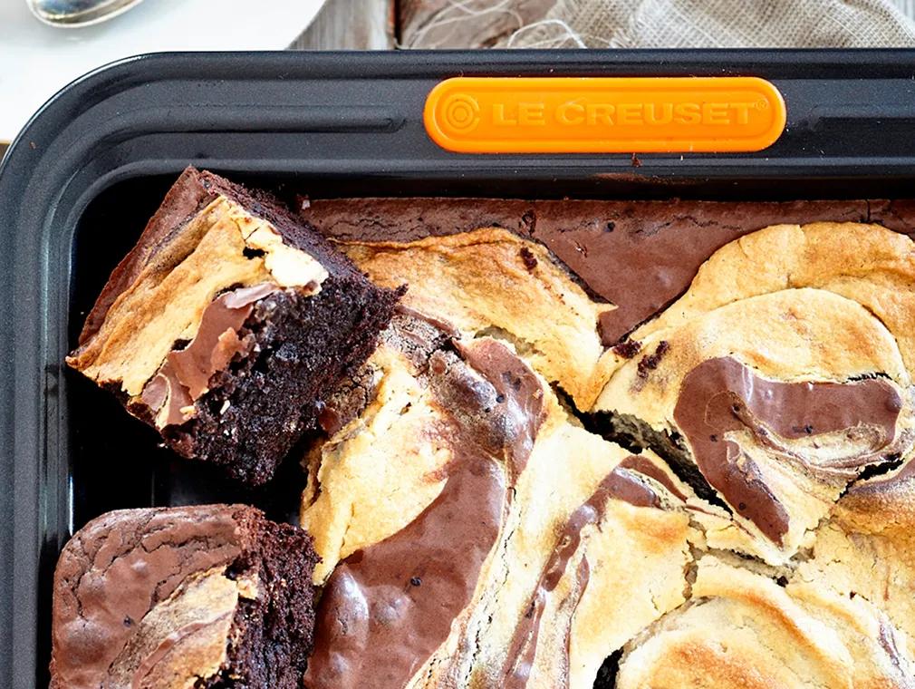 Peanut Butter Swirl Brownies