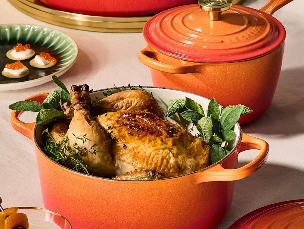 Sparkling Wine Braised Chicken with Herbs