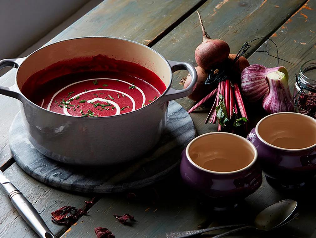 Beetroot And Hibiscus Soup