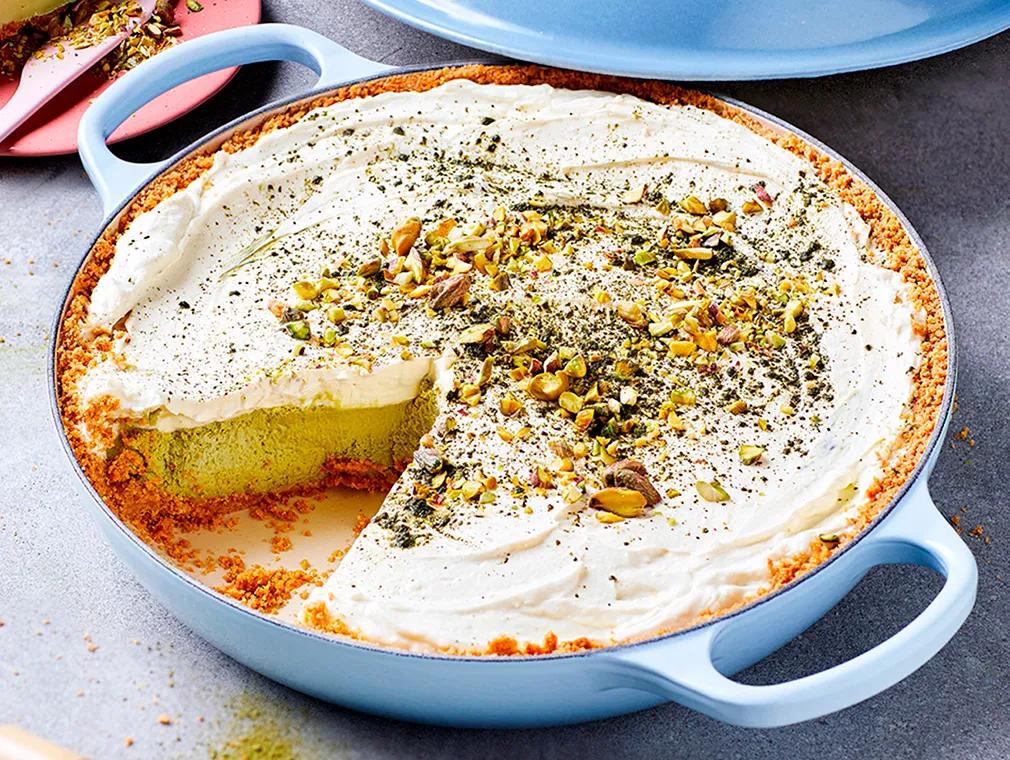 Baked Matcha Cheesecake