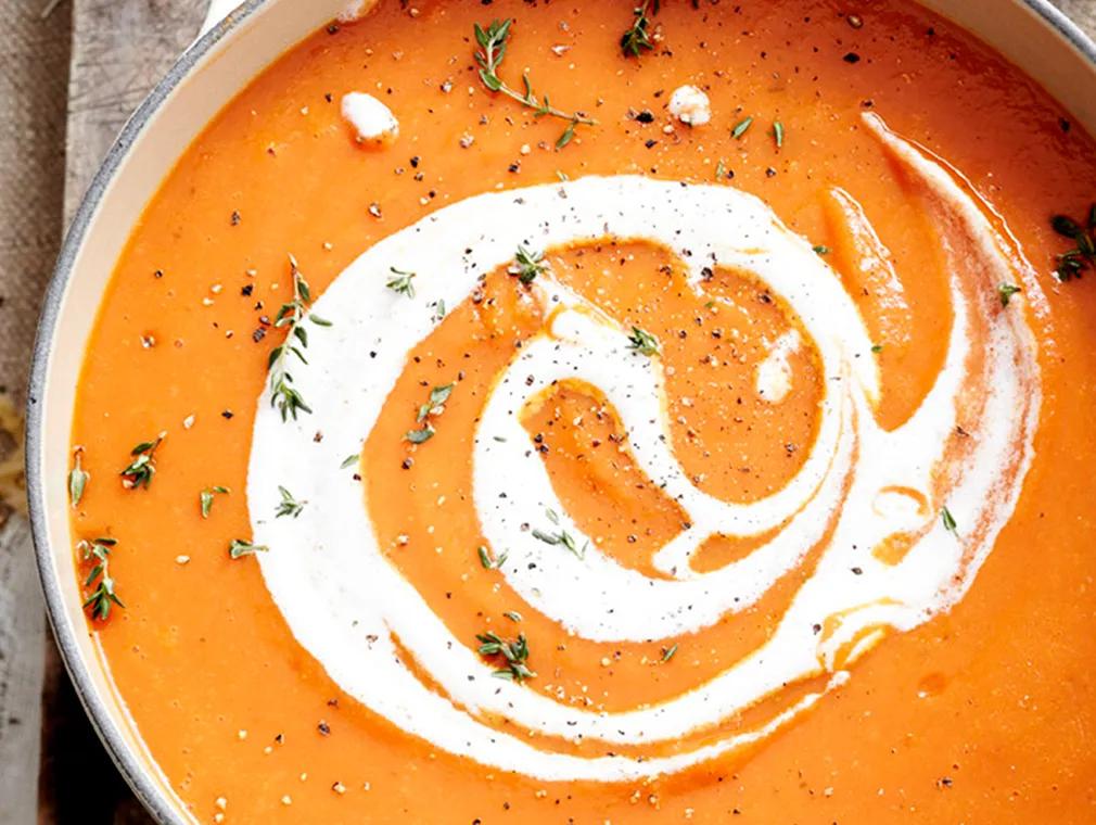 Vegetable Soup with Croutons