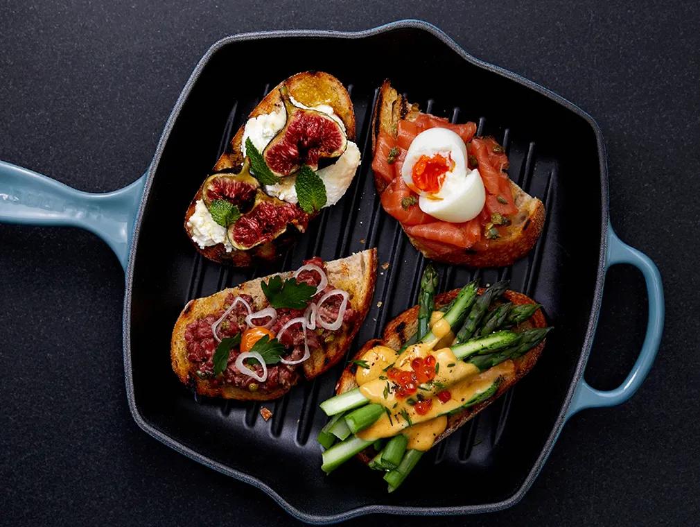 Four Toast Toppings