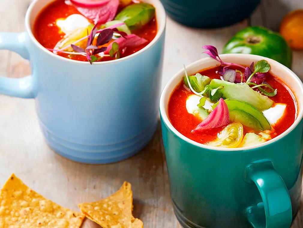 Spicy Tomato Tortilla Soup