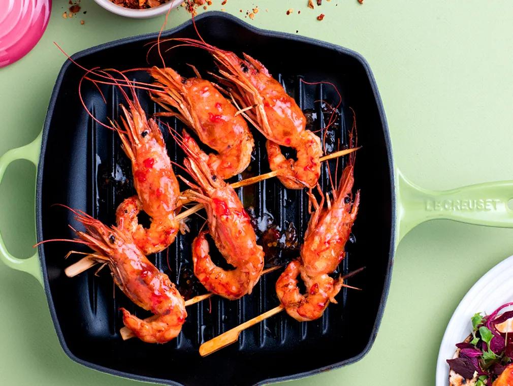 Sweet Chilli Prawn Tacos