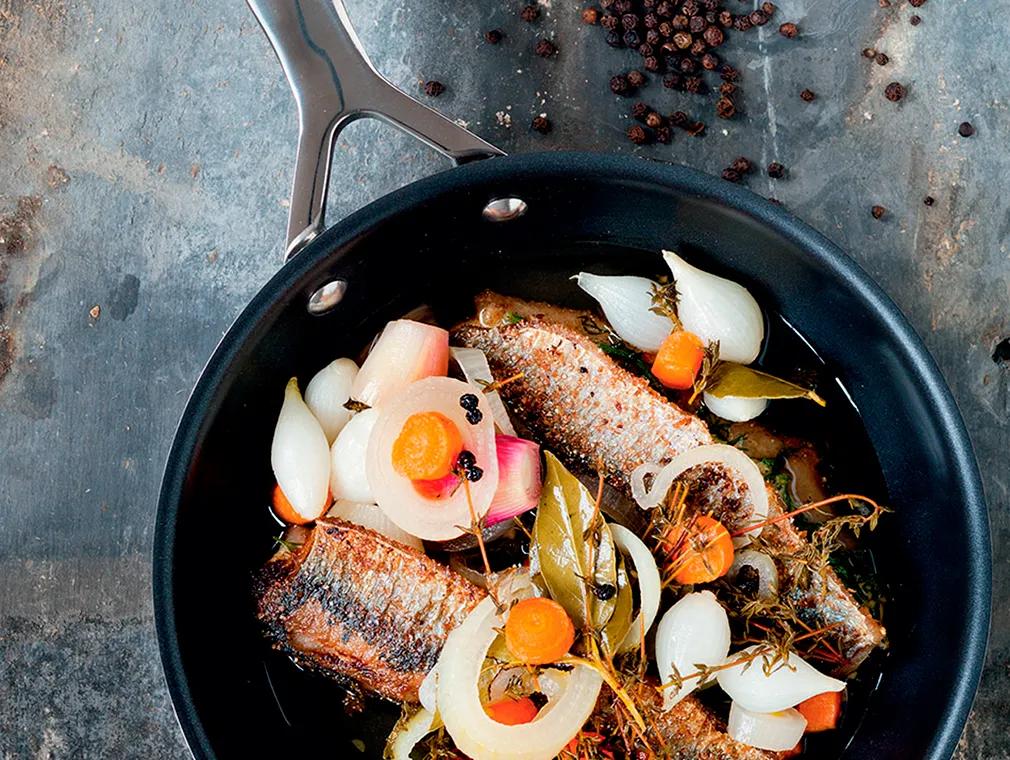 Herring with Dijon Mustard in Dill Brine