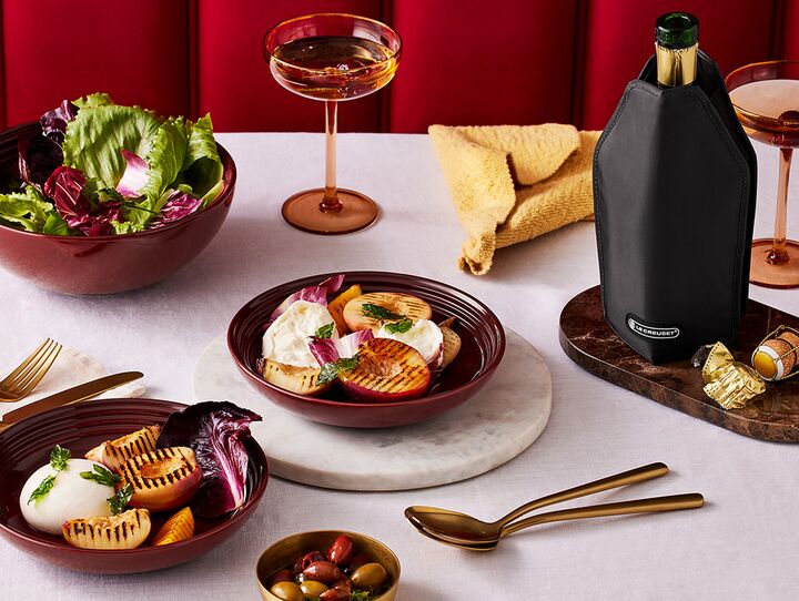 Le creuset on deals glass top stove